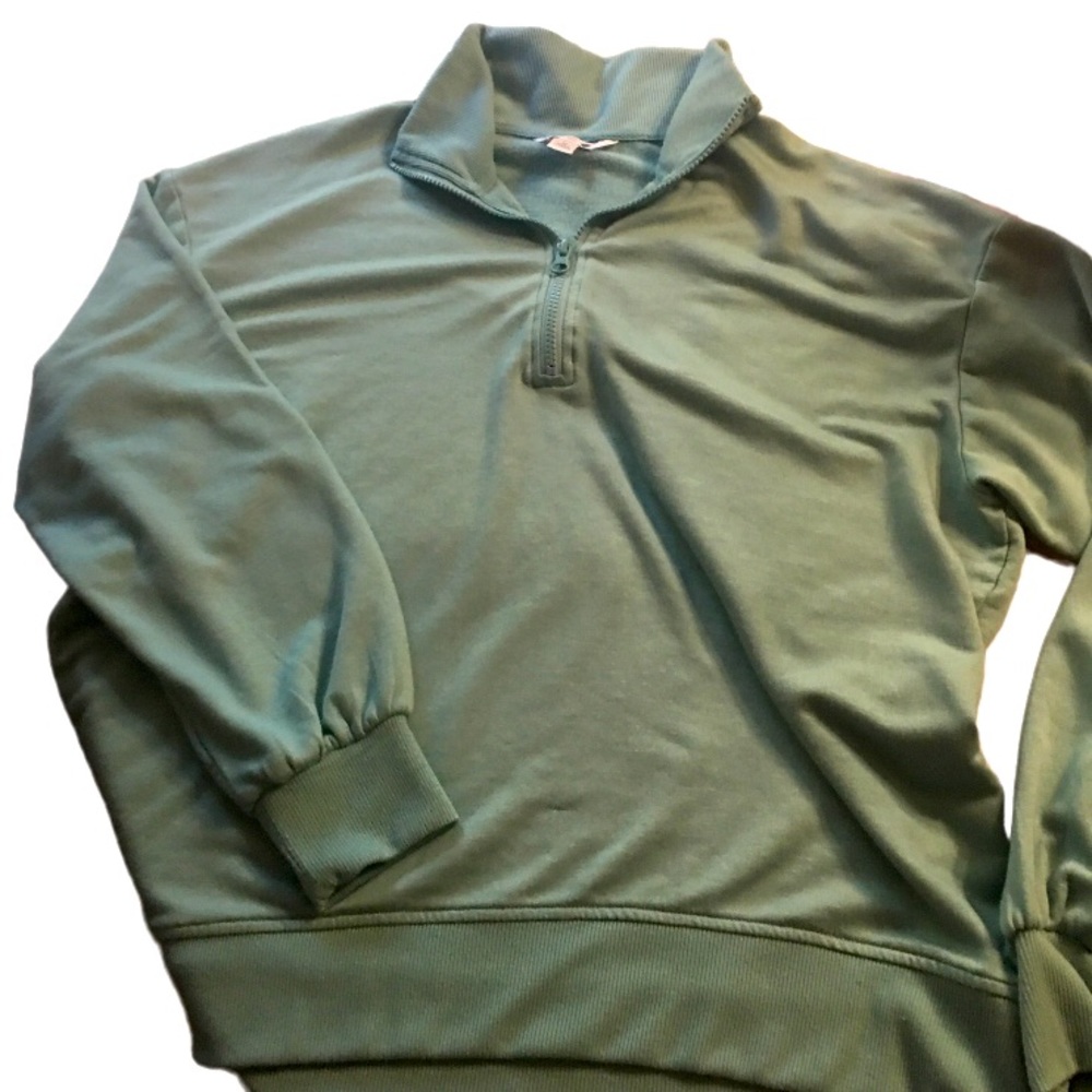 Three Dots Pullover Sweater Sage Green